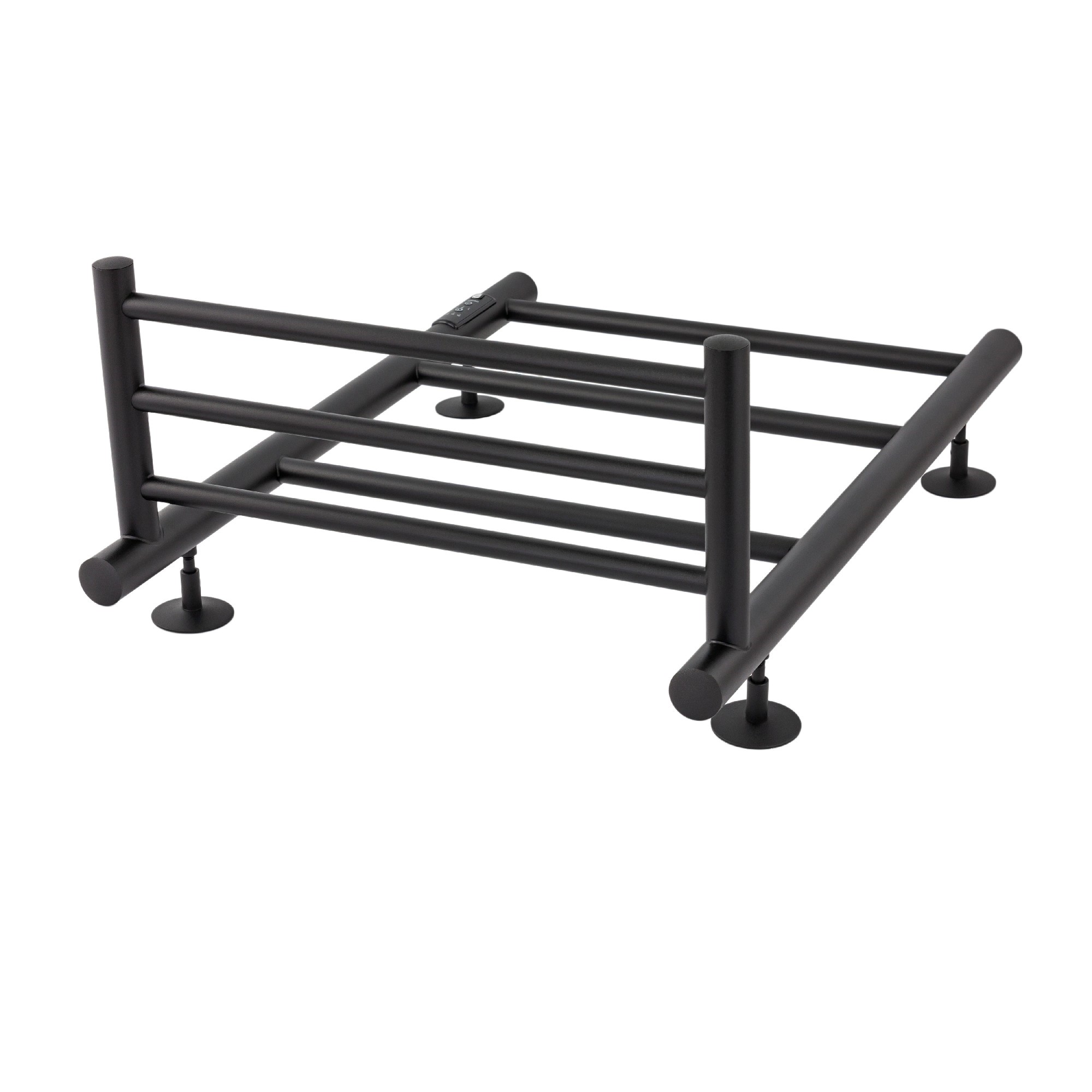 Полотенцесушитель Energy Round Modus 600x400 черный с таймером, с полкой